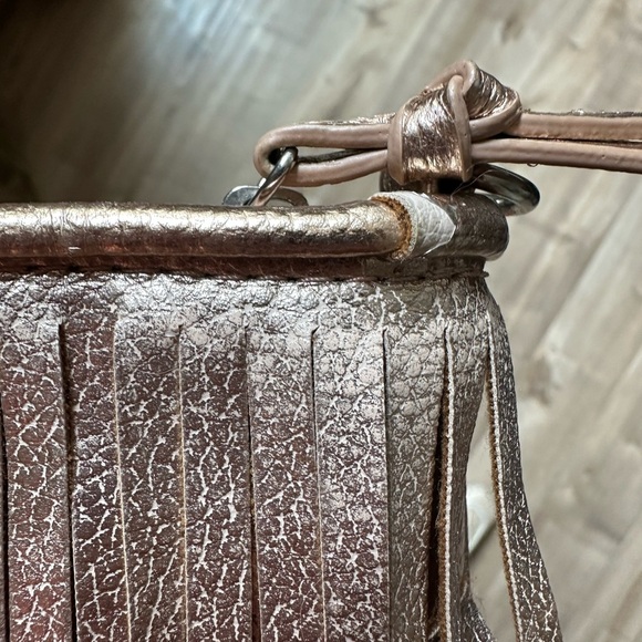 Candie's Brown Crossbody Bag with Fringe Detail - Picture 5 of 6